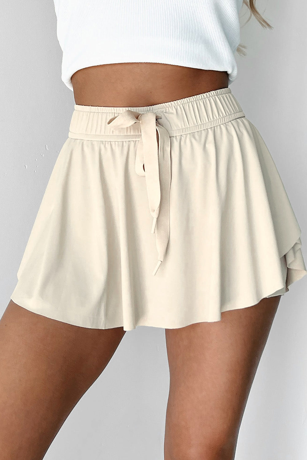 BEIGE TENNIS SKORT