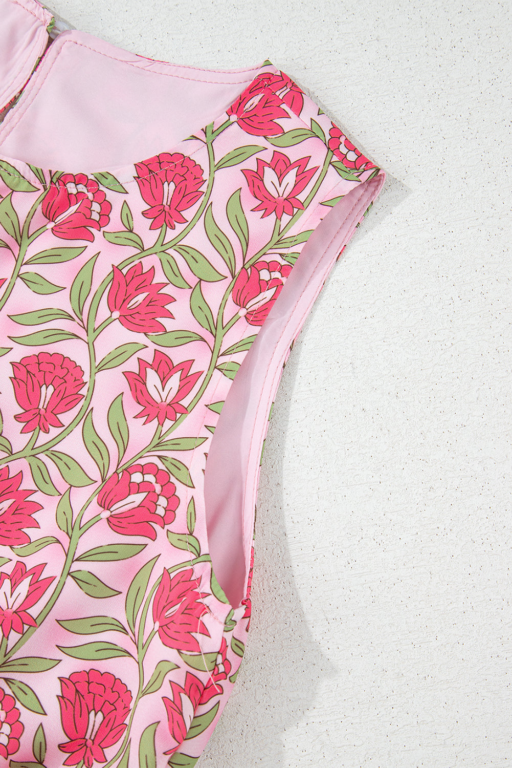 PINK FLORAL SKIRT SET