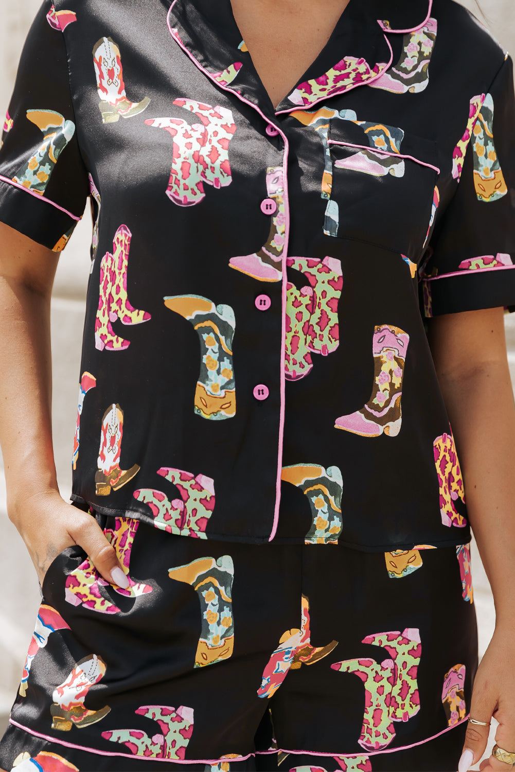 COWBOY BOOTS PAJAMA SET