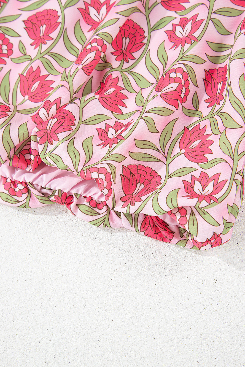 PINK FLORAL SKIRT SET