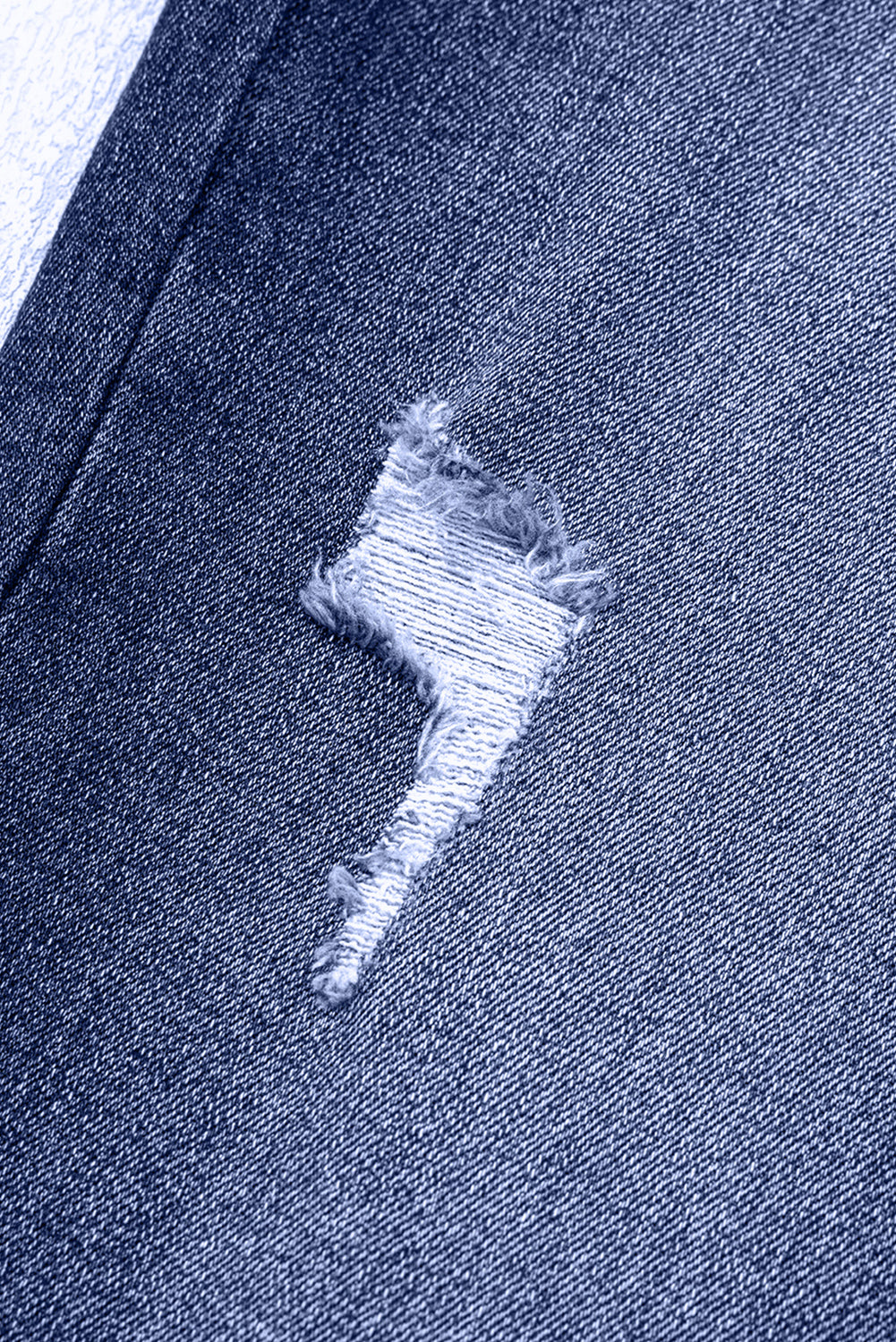CUFFED STRAIGHT JEANS