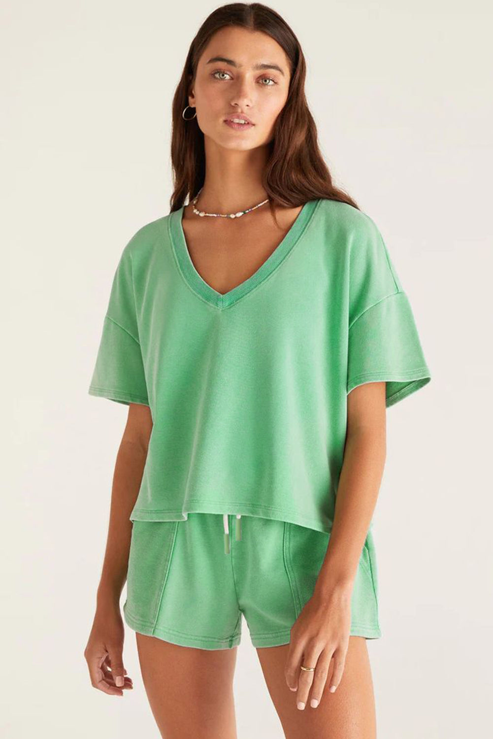 MINT GREEN SHORTS SET