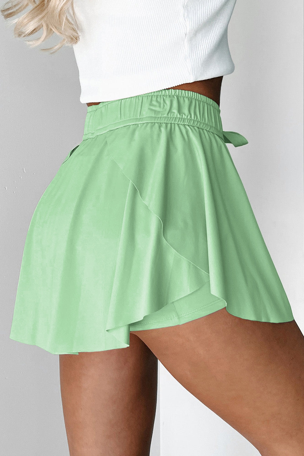 LIME GREEN TENNIS SKORT