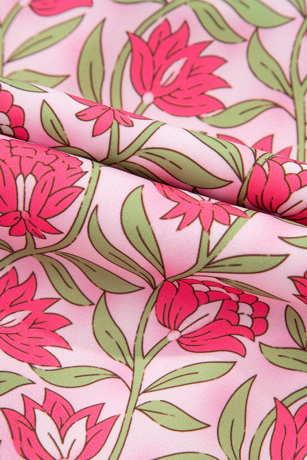 PINK FLORAL SKIRT SET