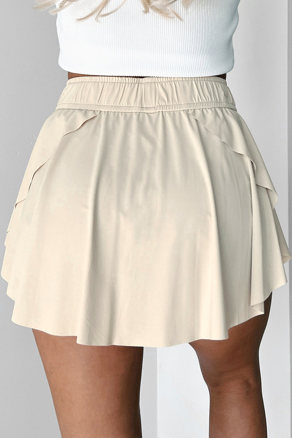 BEIGE TENNIS SKORT