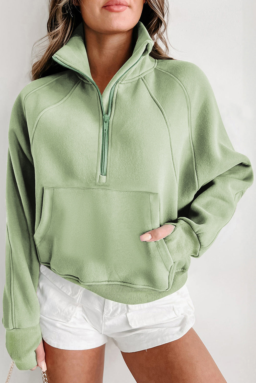 THE GABBY SWEATSHIRT - GREEN