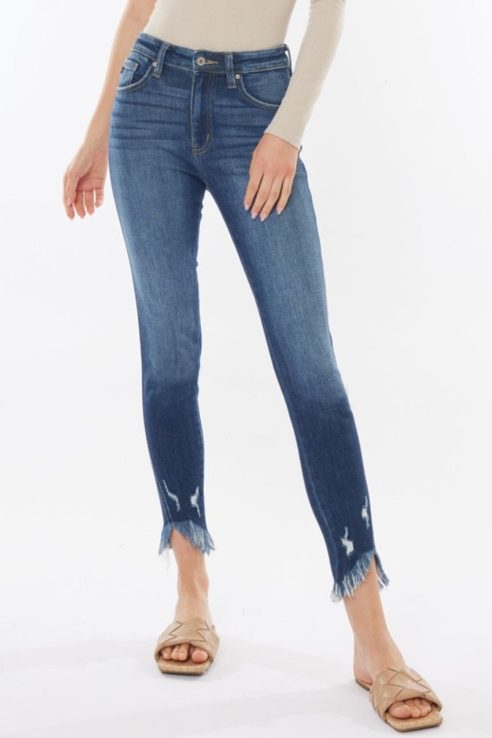 THE LIV CROPPED SKINNY JEANS