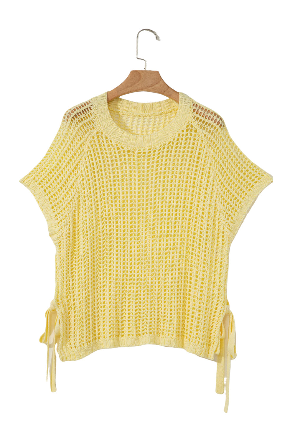 YELLOW CROCHET SWEATER TEE