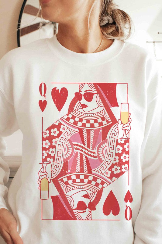 THE QUEEN OF CHAMPAGNE GRAPHIC SWEATSHIRT