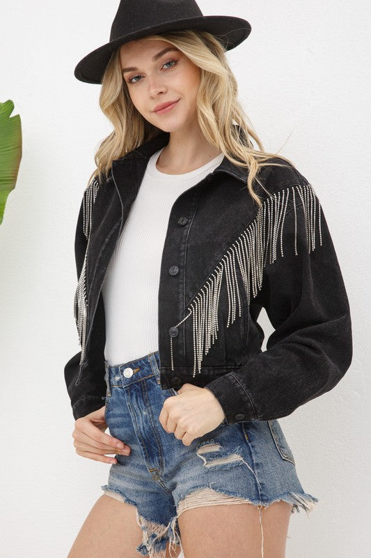 THE RHINESTONE FRINGE JACKET