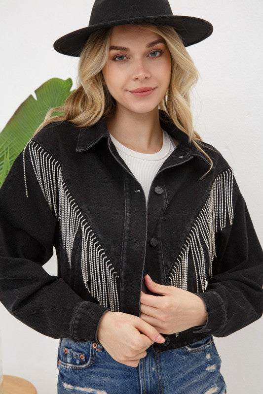 THE RHINESTONE FRINGE JACKET