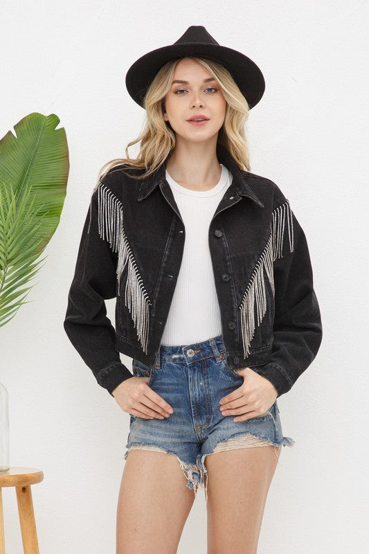 THE RHINESTONE FRINGE JACKET