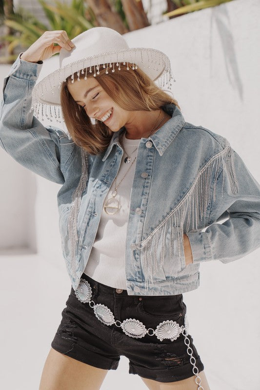 THE RHINESTONE FRINGE JACKET