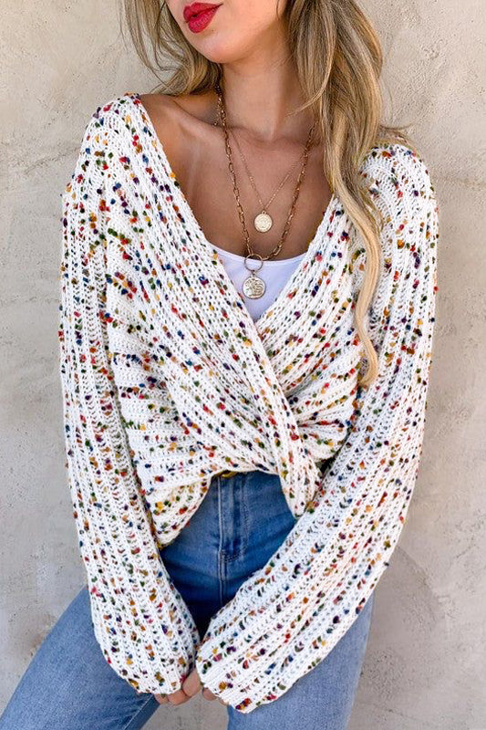 THE CONFETTI CAKE TWIST SWEATER