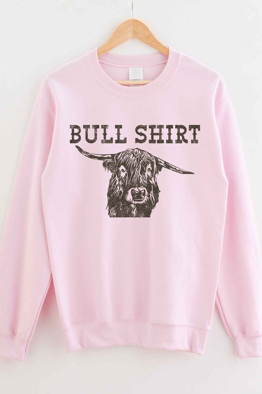 BULL SHIRT GRAPHIC SWEATSHIRT - PLUS