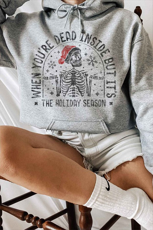 THE CHRISTMAS SKELETON HOODIE - PLUS