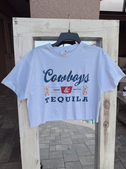 COWBOYS AND TEQUILA GRAPHIC TEE