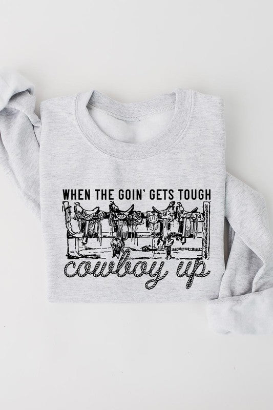 THE COWBOY UP GRAPHIC SWEATSHIRT