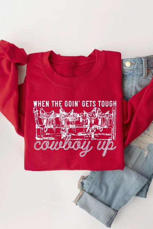 THE COWBOY UP GRAPHIC SWEATSHIRT