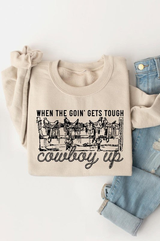 THE COWBOY UP GRAPHIC SWEATSHIRT