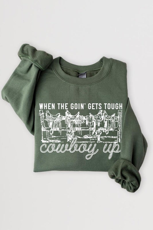 THE COWBOY UP GRAPHIC SWEATSHIRT