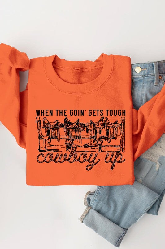 THE COWBOY UP GRAPHIC SWEATSHIRT