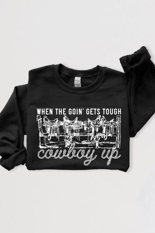 THE COWBOY UP GRAPHIC SWEATSHIRT