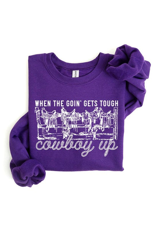 THE COWBOY UP GRAPHIC SWEATSHIRT