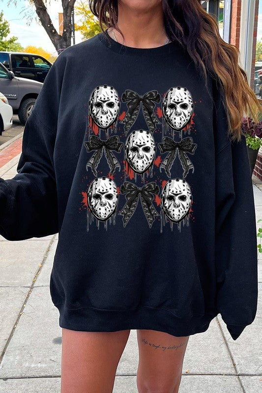 HALLOWEEN HORROR GRAPHIC SWEATSHIRT