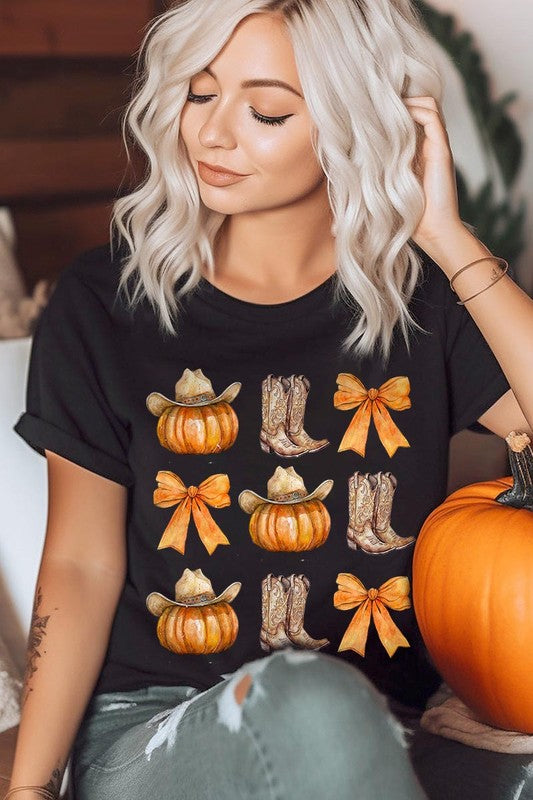 PUMPKINS & BOOTS GRAPHIC TEE