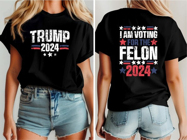 VOTING FOR THE FELON GRAPHIC TEE