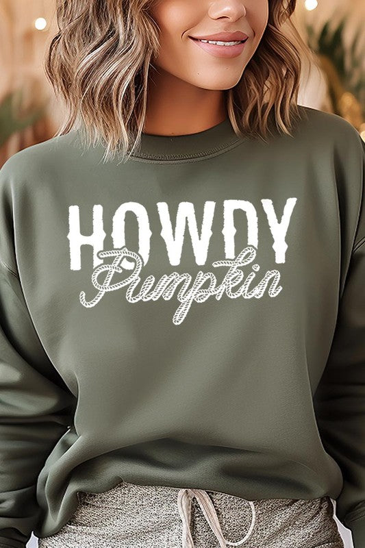 HOWDY PUMPKIN GRAPHIC SWEATSHIRT