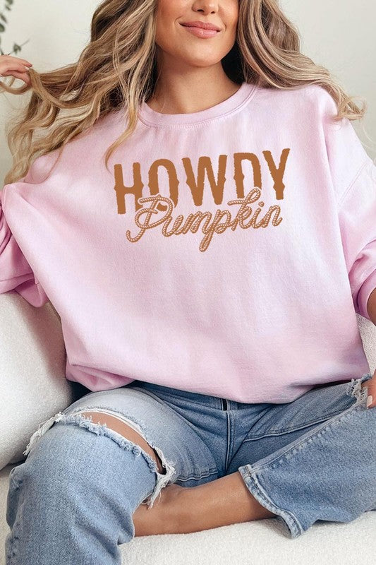 HOWDY PUMPKIN GRAPHIC SWEATSHIRT