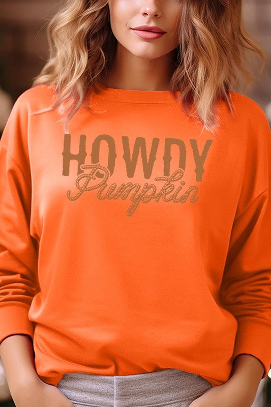 HOWDY PUMPKIN GRAPHIC SWEATSHIRT