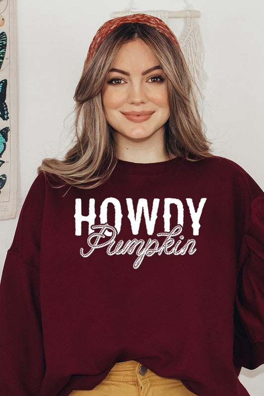 HOWDY PUMPKIN GRAPHIC SWEATSHIRT