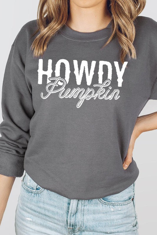 HOWDY PUMPKIN GRAPHIC SWEATSHIRT