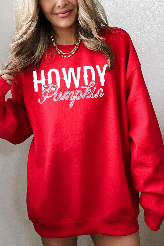 HOWDY PUMPKIN GRAPHIC SWEATSHIRT