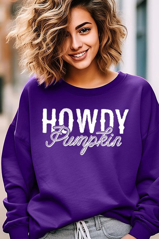 HOWDY PUMPKIN GRAPHIC SWEATSHIRT