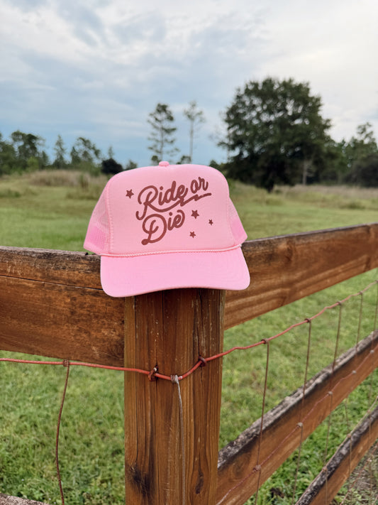 RIDE OR DIE TRUCKER HAT