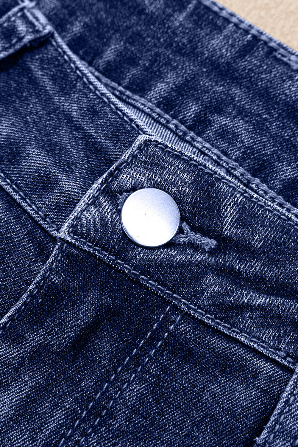 CUFFED STRAIGHT JEANS