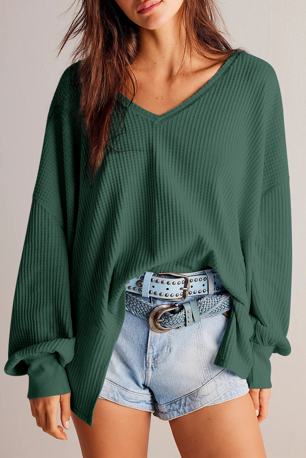 THE LYNNDE BLOUSE - GREEN