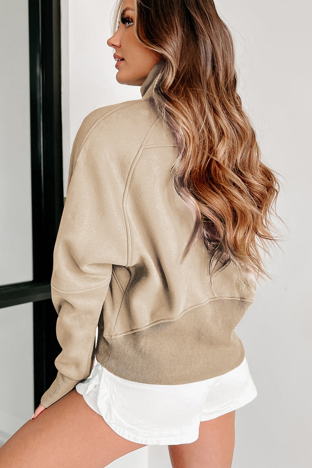 THE GABBY SWEATSHIRT - KHAKI