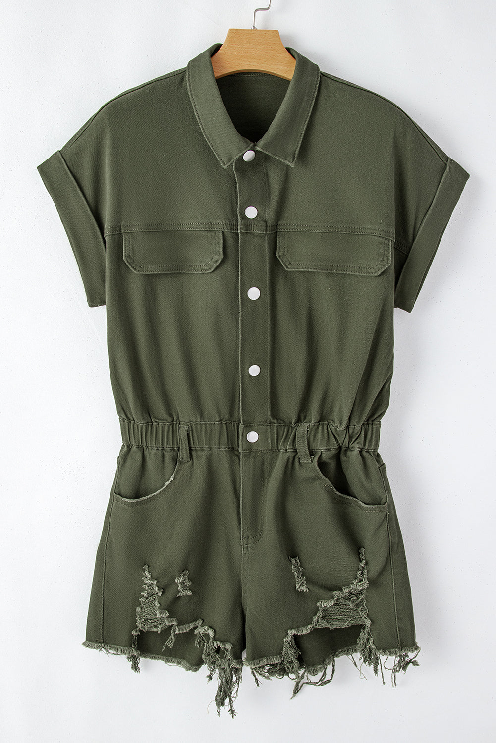 THE COSTAL COWGIRL DEMIN ROMPER