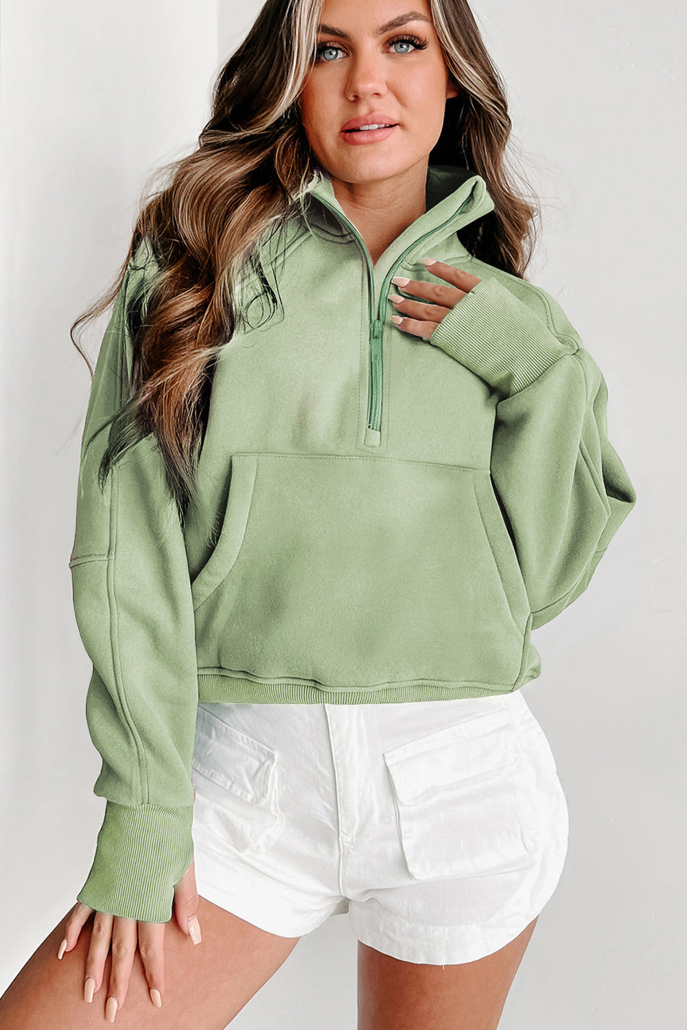 THE GABBY SWEATSHIRT - GREEN