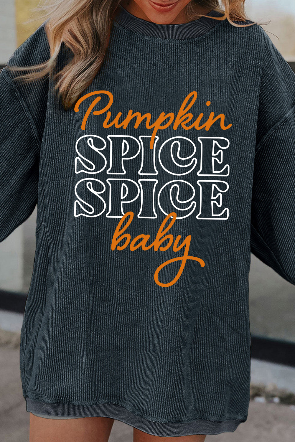 PUMPKIN SPICE BABY GRAPHIC SWEATSHIRT