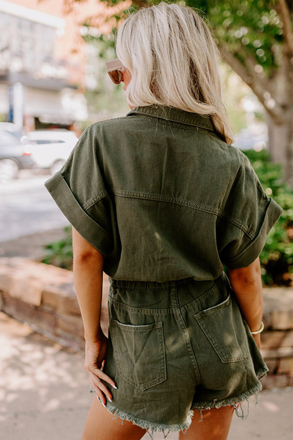 THE COSTAL COWGIRL DEMIN ROMPER