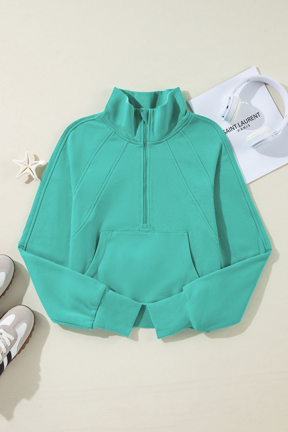 THE GABBY SWEATSHIRT - SEA GREEN