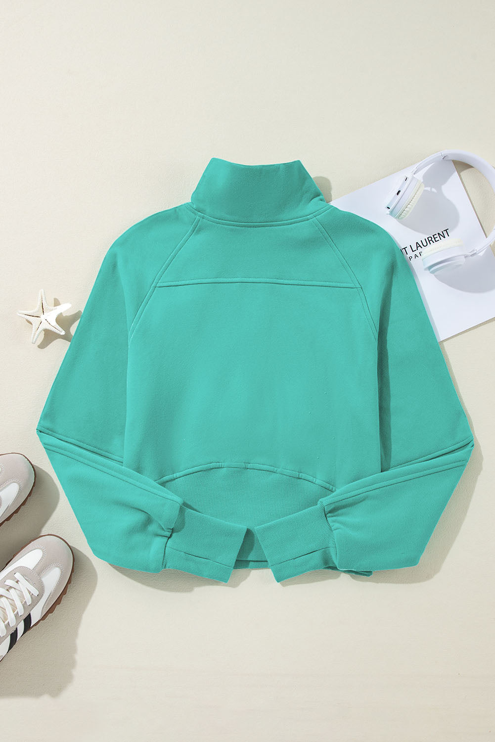 THE GABBY SWEATSHIRT - SEA GREEN