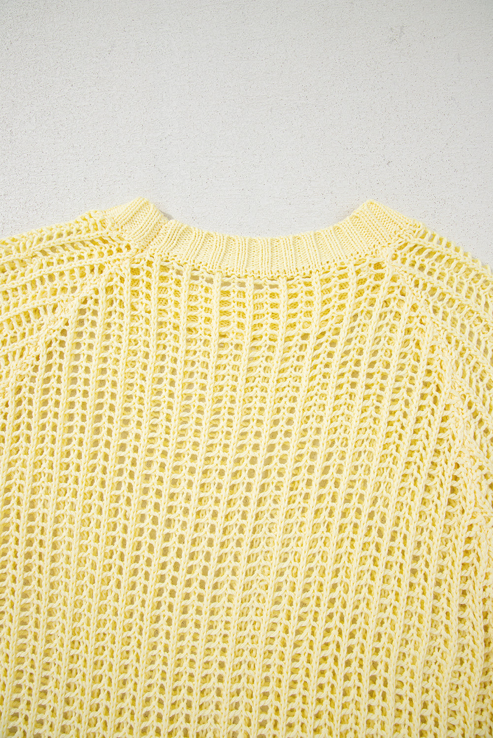 YELLOW CROCHET SWEATER TEE