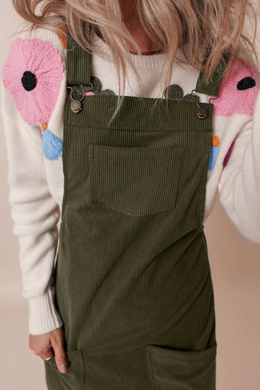 THE CARY CORDUROY OVERALL SKIRT